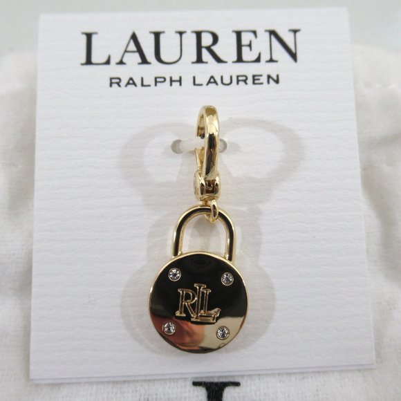 Lauren Ralph Lauren Padlock Charm Gold - Picture 2 of 6